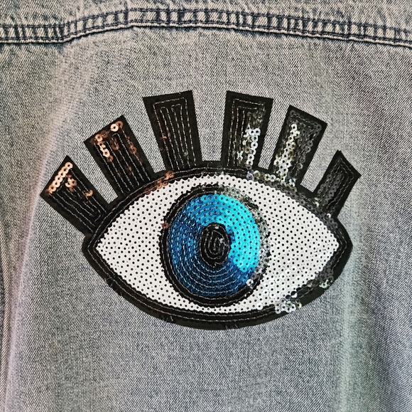 Evil Eye Jean Jacket - Picture 5 of 7